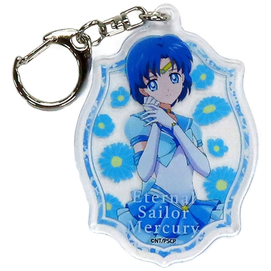 Eternal Sailor Mercury Pretty Guardians Sailor Moon Cosmos the Movie Acrylic Keychain 01.Box1 Hana Biyori Blooming Flowers & Warriors Limited Key Chain [USED]