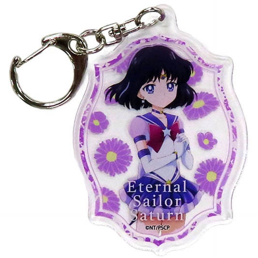 Eternal Sailor Saturn 02. BOX 2 Sailor Moon Cosmos The Movie x HANA-BIYORI Blooming Flowers and Warriors Acrylic Keychain [USED]
