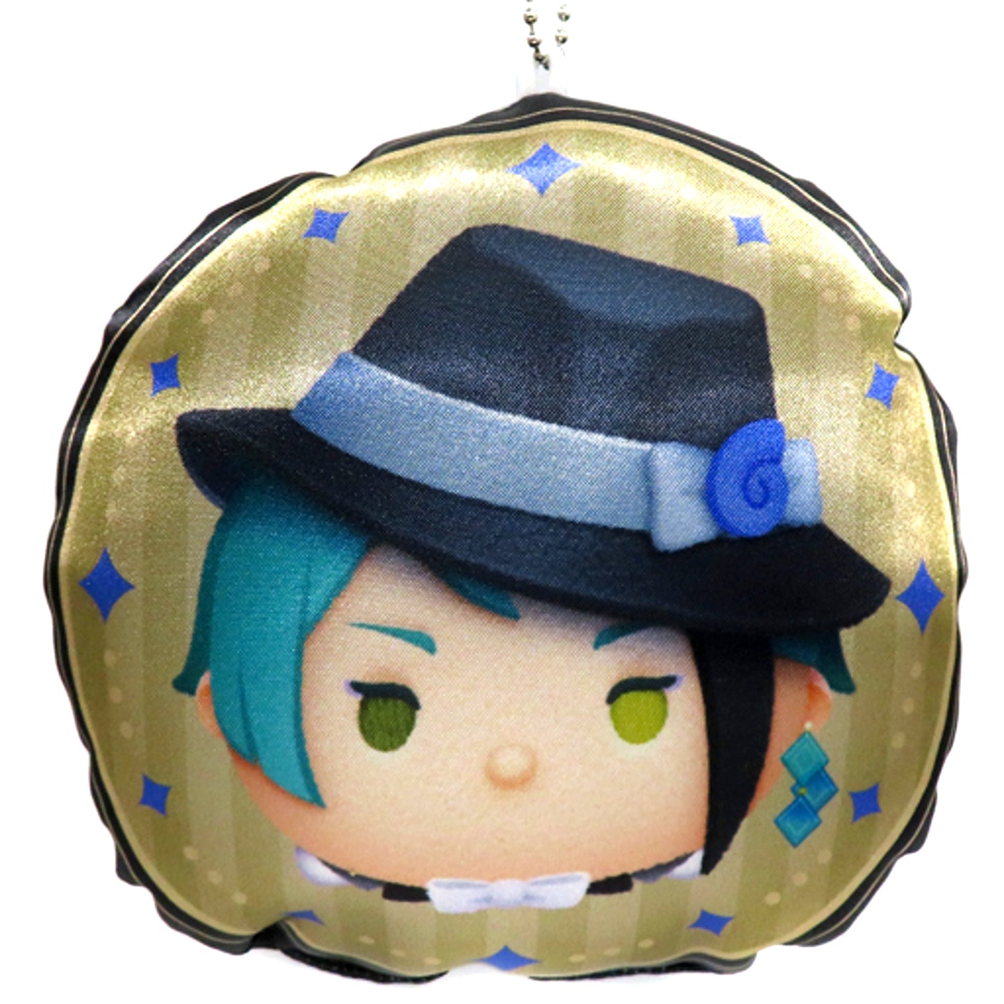 Jade Leech Hapiclo! Disney Twisted Wonderland Tsum Tsum Cushion Keychain [USED]