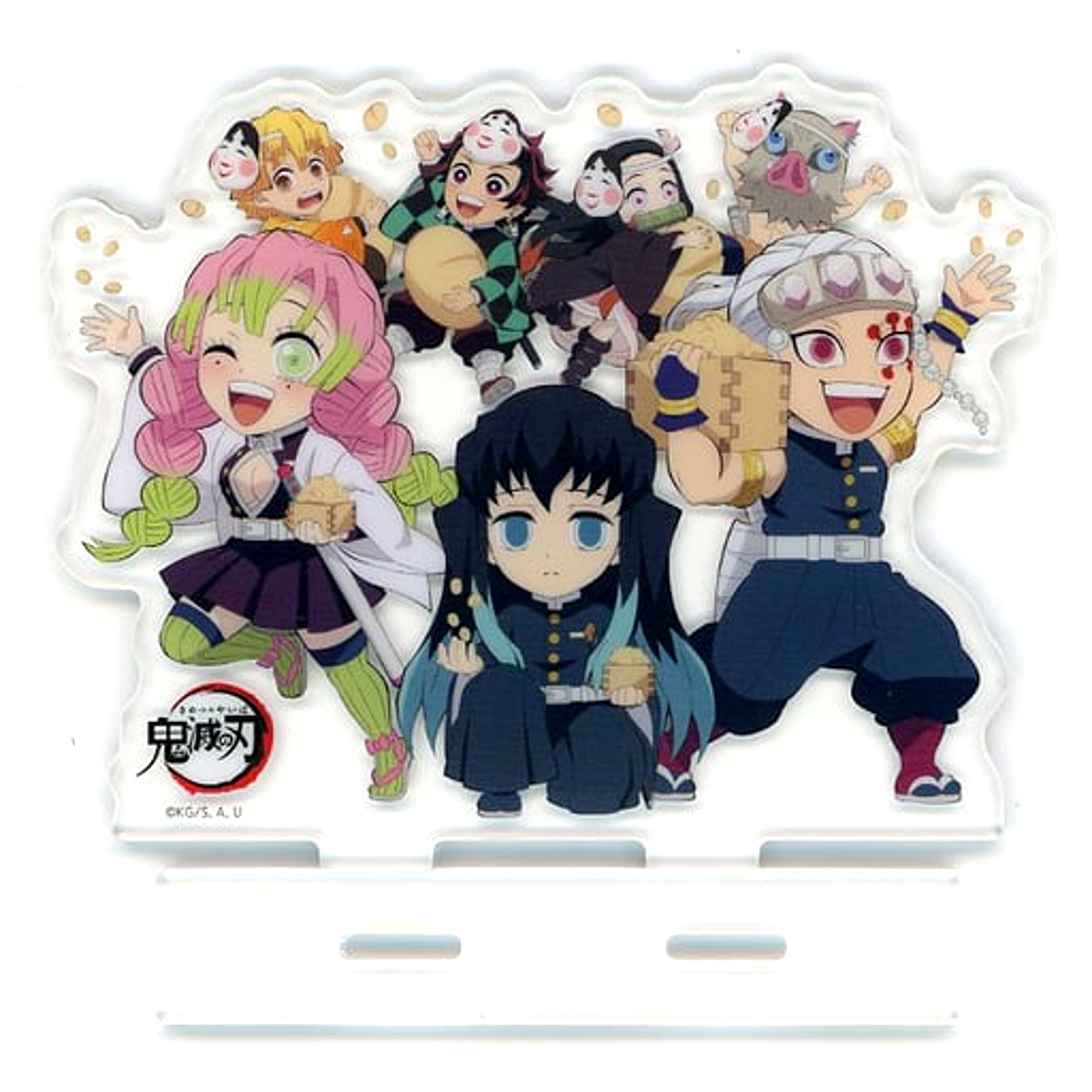 Group Acrylic Stand Demon Slayer: Kimetsu no Yaiba x ufotable Cafe x Machi Asobi CAFE Setsubun Event 2023 [USED]