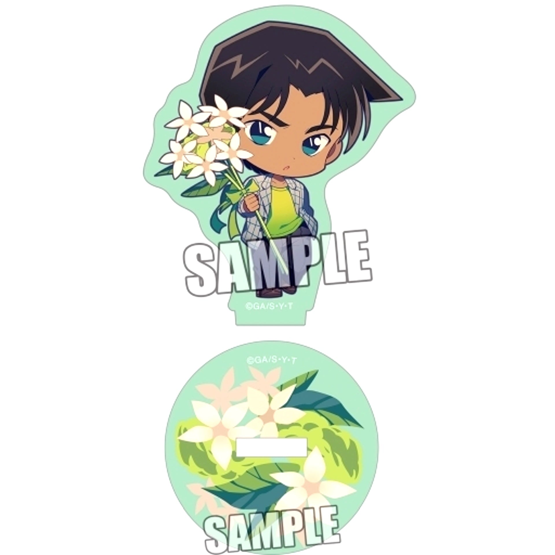 Heiji Hattori Detective Conan Trading Mini Acrylic Stand Flower For You Ver. [USED]