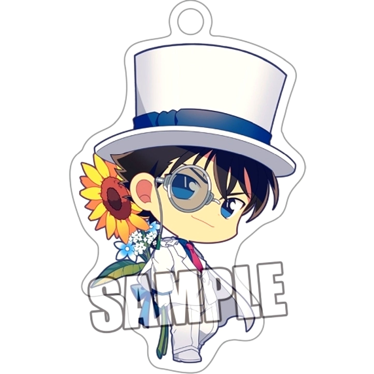 Kaito Kid Detective Conan Trading Metal Charm Flower For You Ver. [USED]