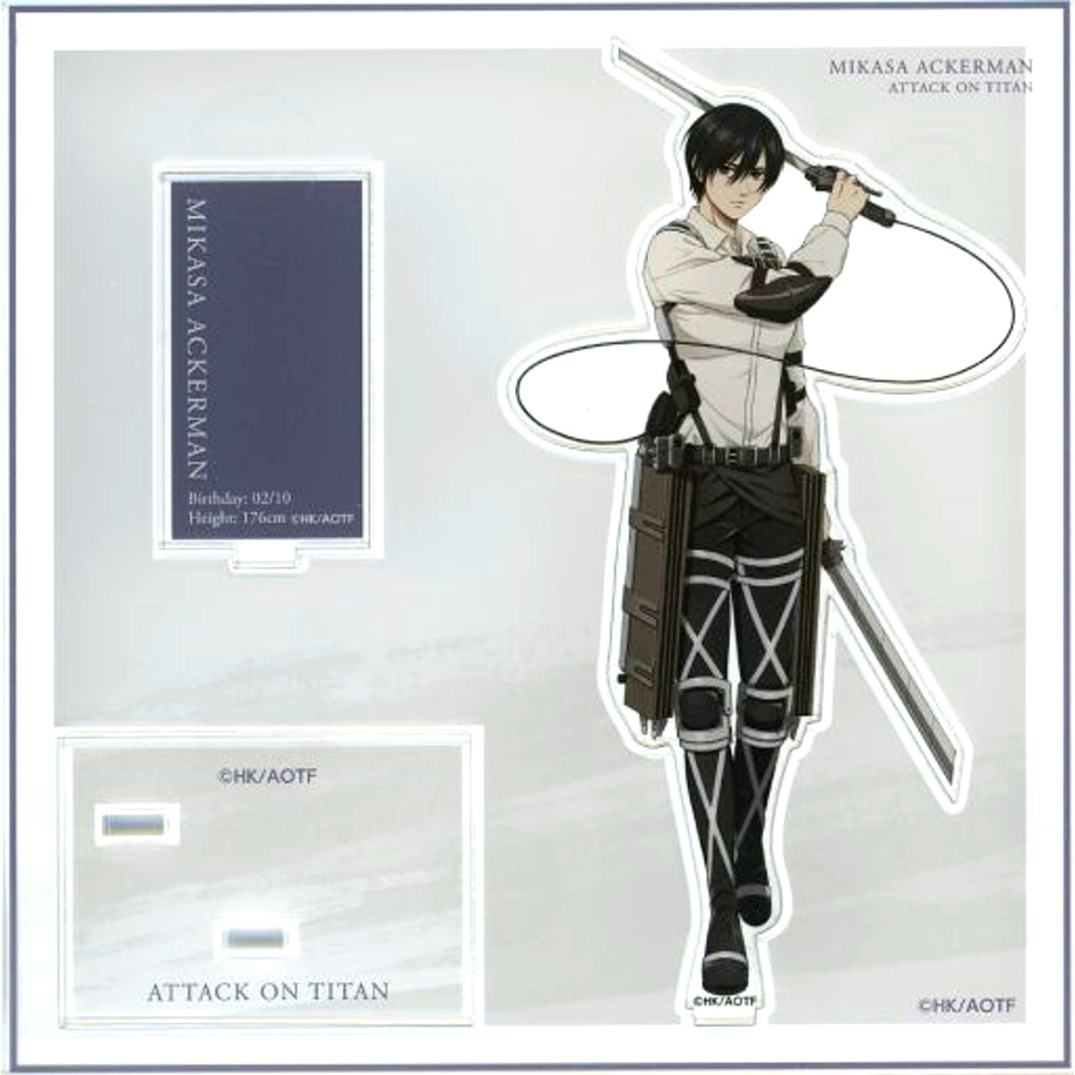Mikasa Ackerman Standing Ver. Attack on Titan The Final Season POP UP Exhibition The Rumbling at baseyard tokyo BYT Illustration Acrylic Stand [USED]