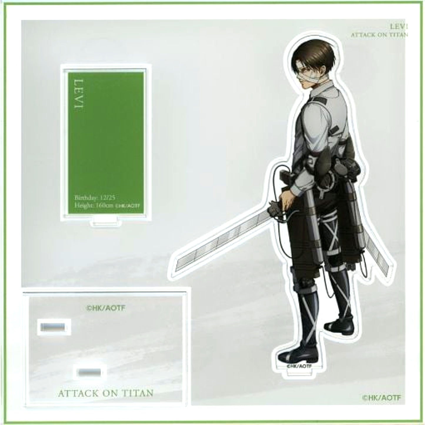 Levi Ackerman Attack on Titan The Final Season POP UP Exhibition The Rumbling baseyard tokyo Standing Picture Ver. BYT Acrylic Stand [USED]