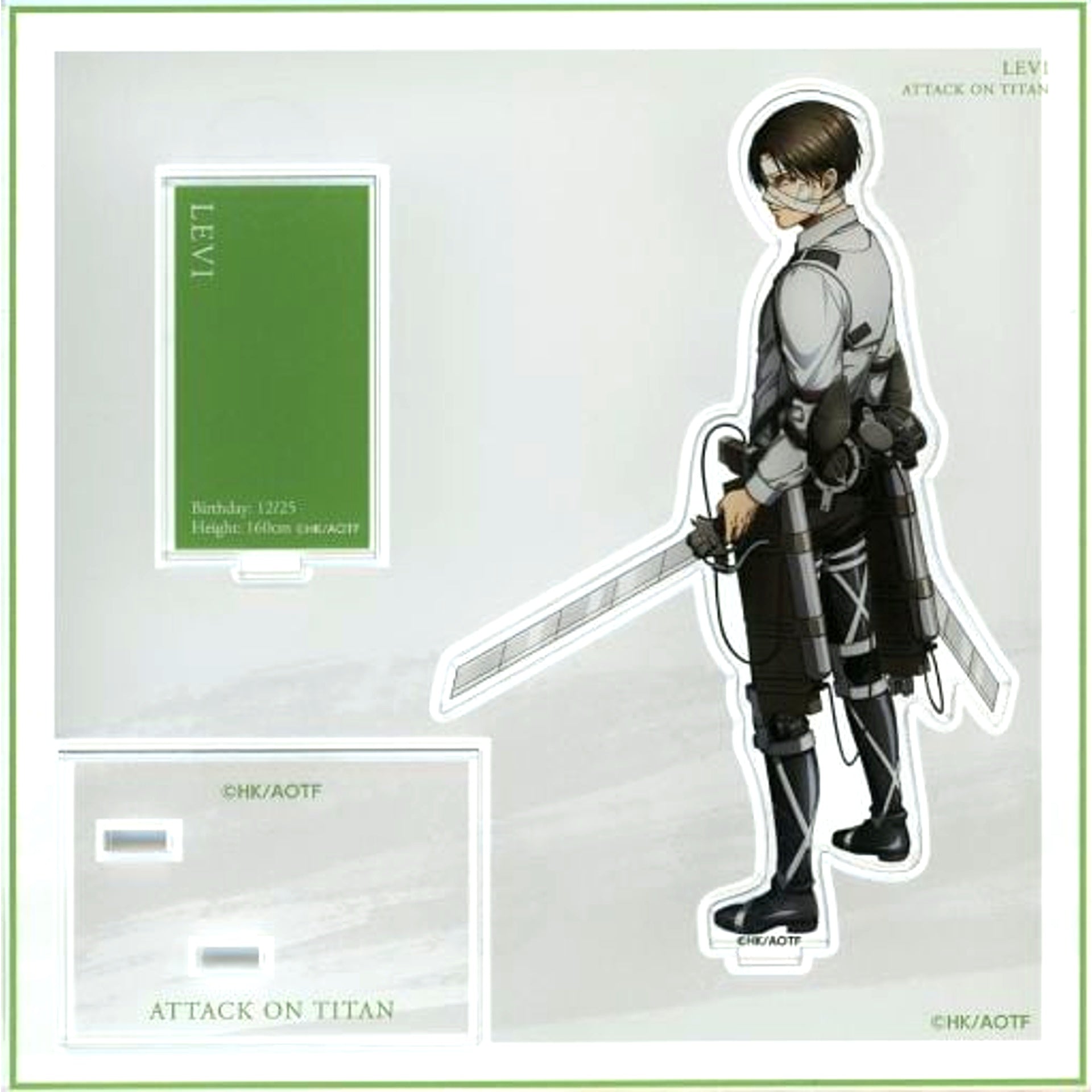 Levi Ackerman Attack on Titan The Final Season POP UP Exhibition The Rumbling baseyard tokyo Standing Picture Ver. BYT Acrylic Stand [USED]