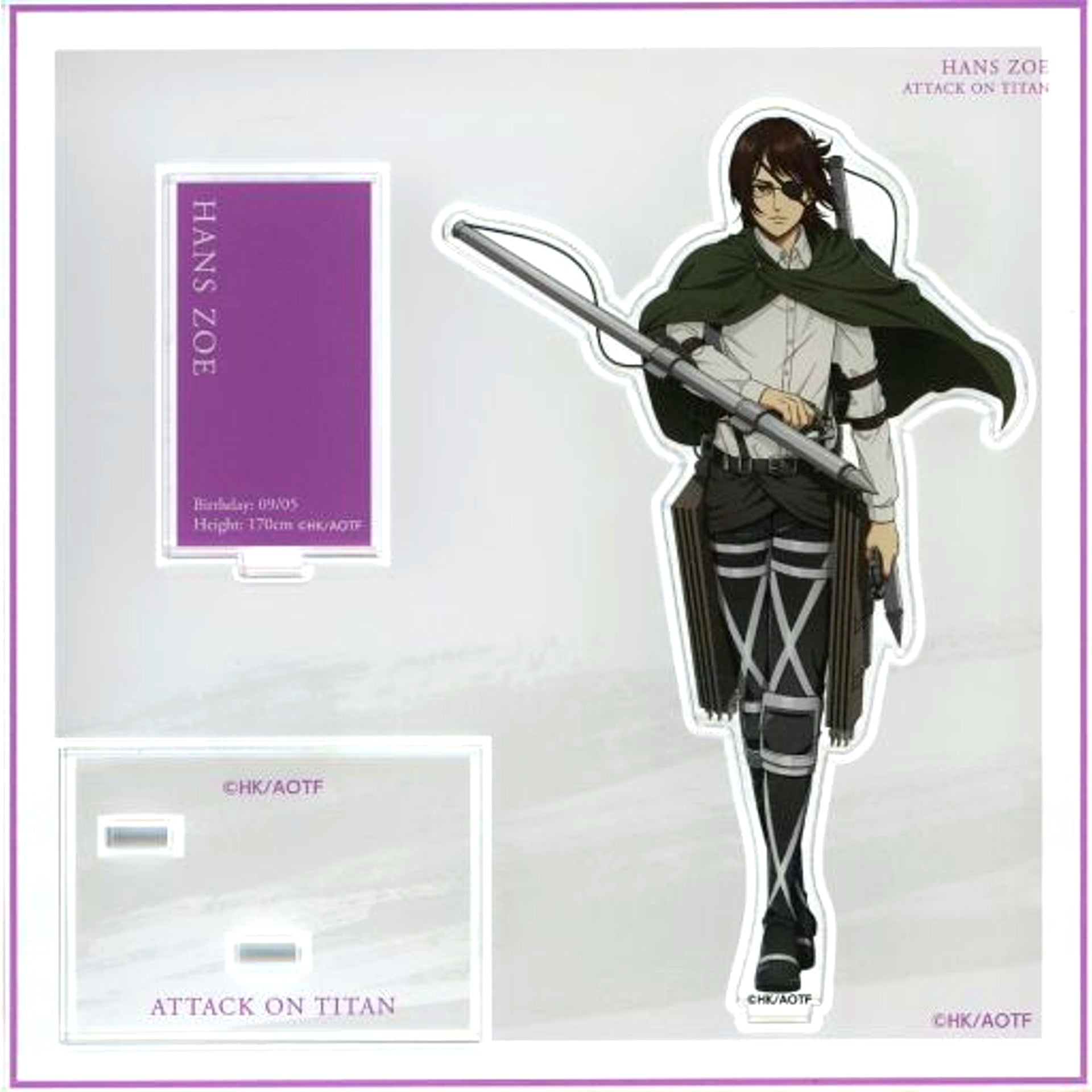 Hange Zoe Attack on Titan The Final Season POP UP Exhibition Rumbling at baseyard tokyo BYT Illustration Standing Ver. Acrylic Stand [USED]
