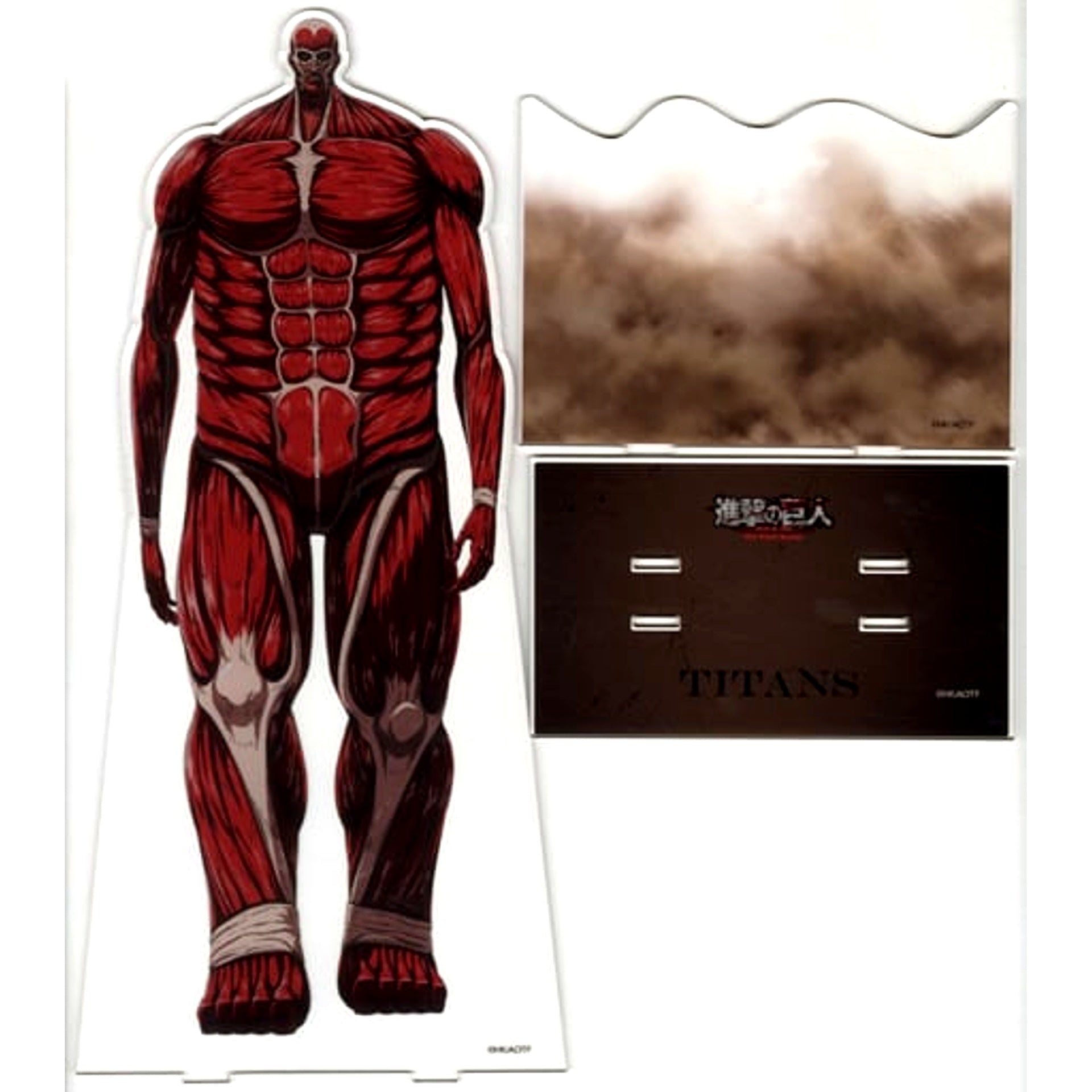 Rumbling Titan A Right Foot Forward Serious Face Attack on Titan The Final Season POP UP Exhibition The Rumbling at baseyard tokyo Acrylic Mega Figure BYT Illustration [USED]