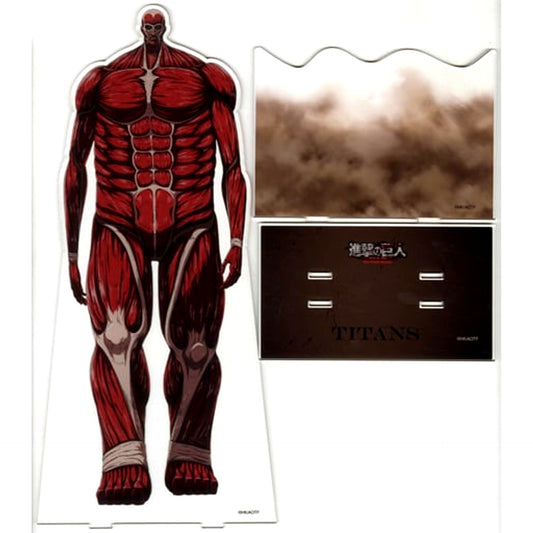 Rumbling Titan A Right Foot Forward Serious Face Attack on Titan The Final Season POP UP Exhibition The Rumbling at baseyard tokyo Acrylic Mega Figure BYT Illustration [USED]