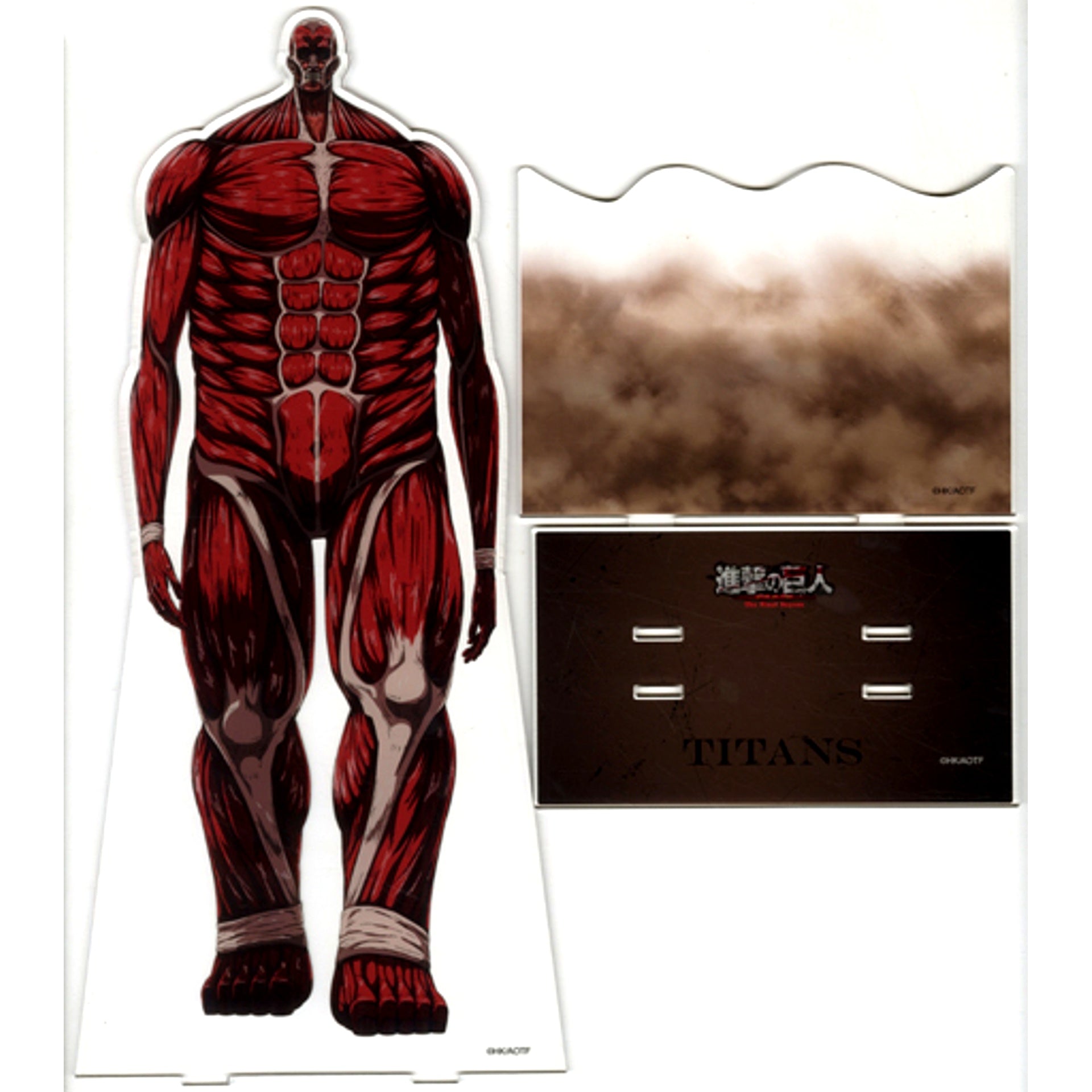 Rumbling Titan B Left Foot Forward Attack on Titan The Final Season POP UP Exhibition The Rumbling at baseyard tokyo Acrylic Mega Figure BYT Illustration [USED]