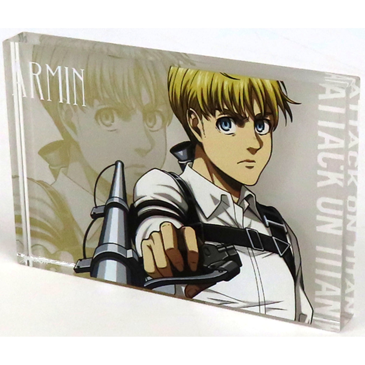 Armin Arlert Attack on Titan The Final Season POP UP Exhibition The Rumbling baseyard tokyo BYT Illustration Acrylic Block [USED]
