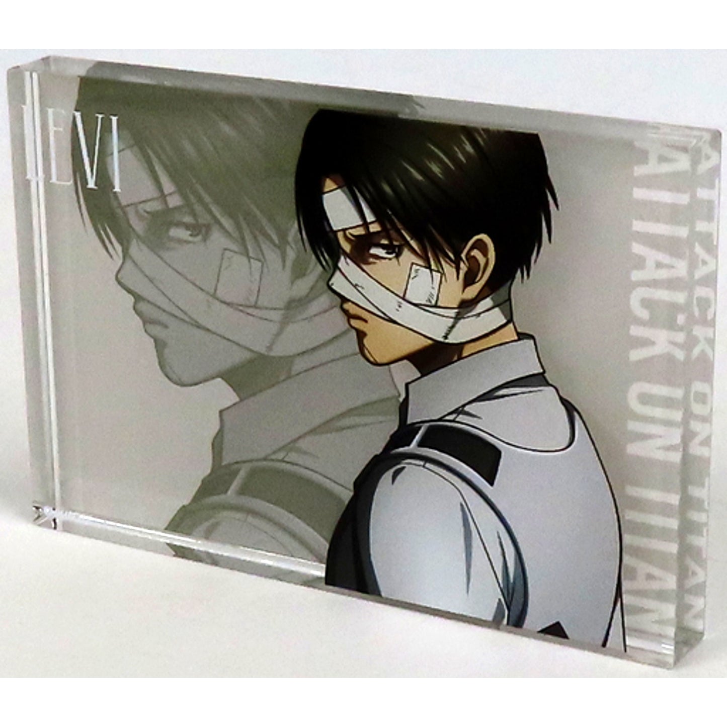 Levi Ackerman Attack on Titan The Final Season POP UP Exhibition The Rumbling baseyard tokyo BYT Illustration Acrylic Block [USED]