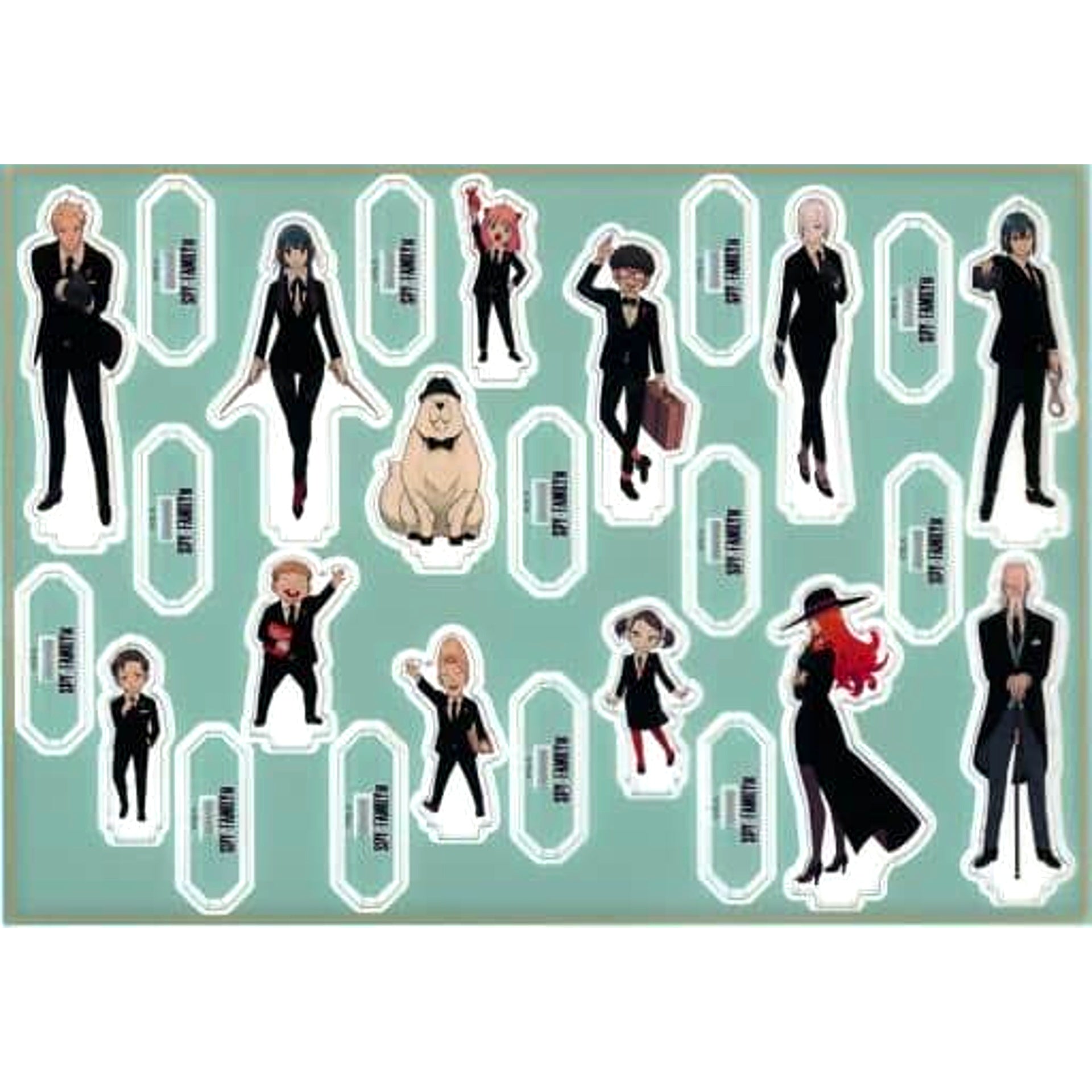 SPY x FAMILY Group Acrylic Stand 13 Character Set Newly Drawn Character Illustration Version SPY x FAMILY Exhibition [USED]