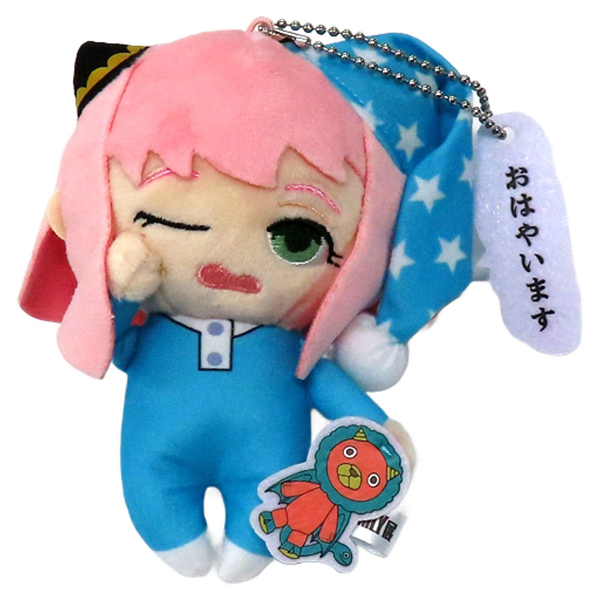 Anya Forger SPY x FAMILY Ohayaimasu Mascot with Anya's Line Charm Spy Family Exhibition Limited Charm [USED]