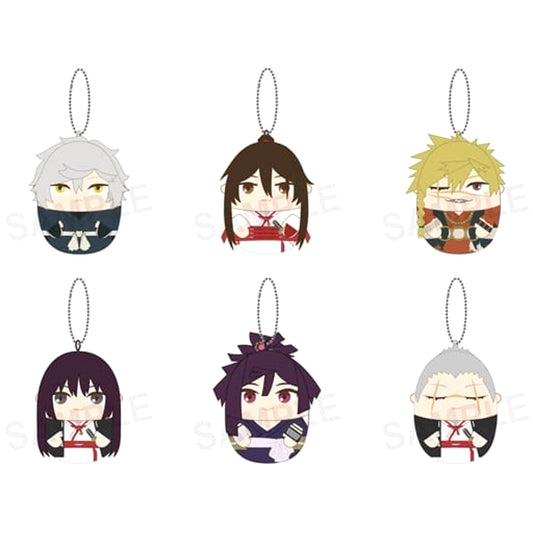 Jigokuraku Gabimaru & Others Puchimochi Mascot All 6 Types Set Keychains [USED]