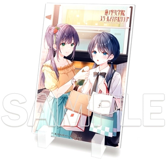Sayaka & Kozue Mini Acrylic Plate Love Live! Hasunosora Girls High School Idol Club [USED]