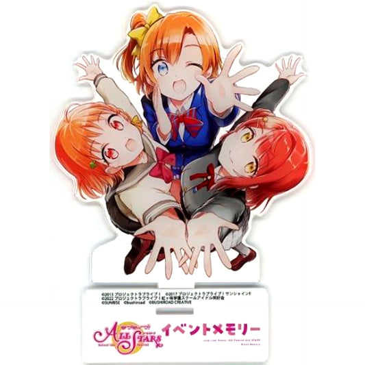 Honoka Kosaka Chika Takami Ayumu Uehara Original Acrylic Stand Bundle Bonus for Comics Love Live! School Idol Festival ALL STARS Event Memory Gamers Limited Edition [USED]