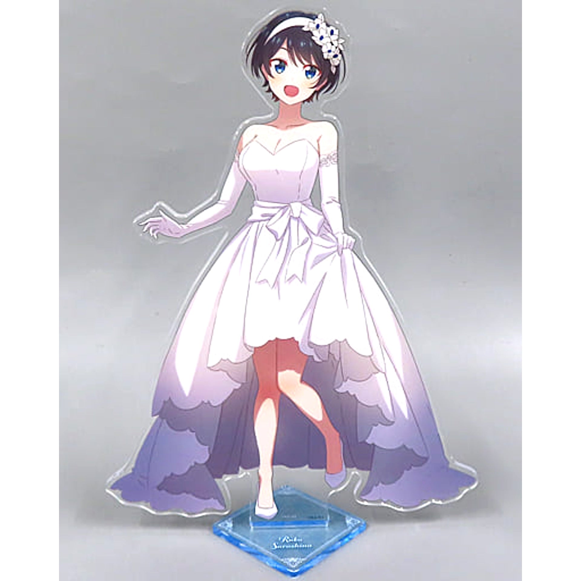 DMM Kuji Rent-A-Girlfriend Bride Girlfriends Ruka Sarashina Big Acrylic Stand Prize B-3 Acrylic Stands [USED]