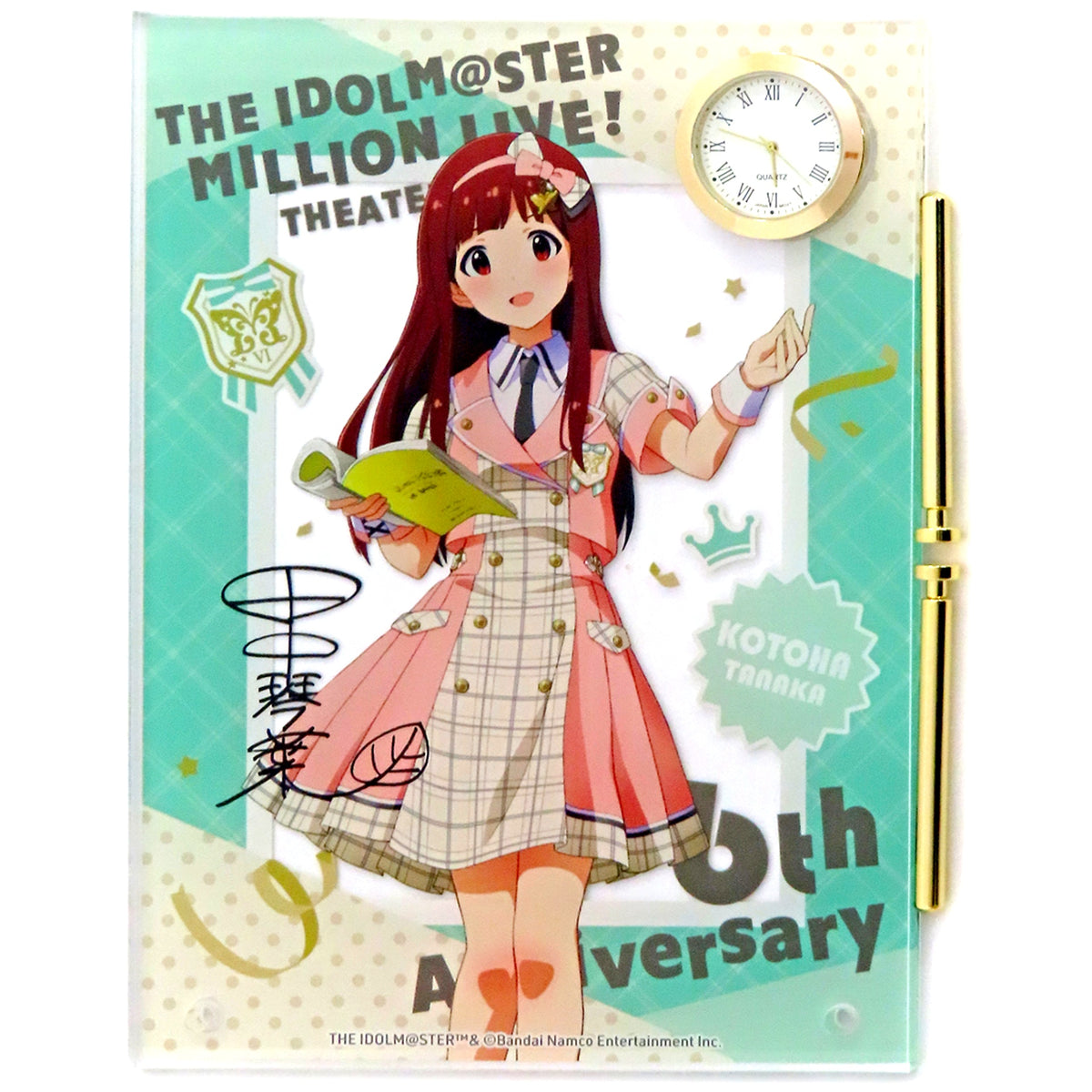 Kotoha Tanaka Future Signature Ver. The Idolmaster Million Live! Theater Days Acrylic Art with Clock 6th Anniversary in AKIHABARA [USED]