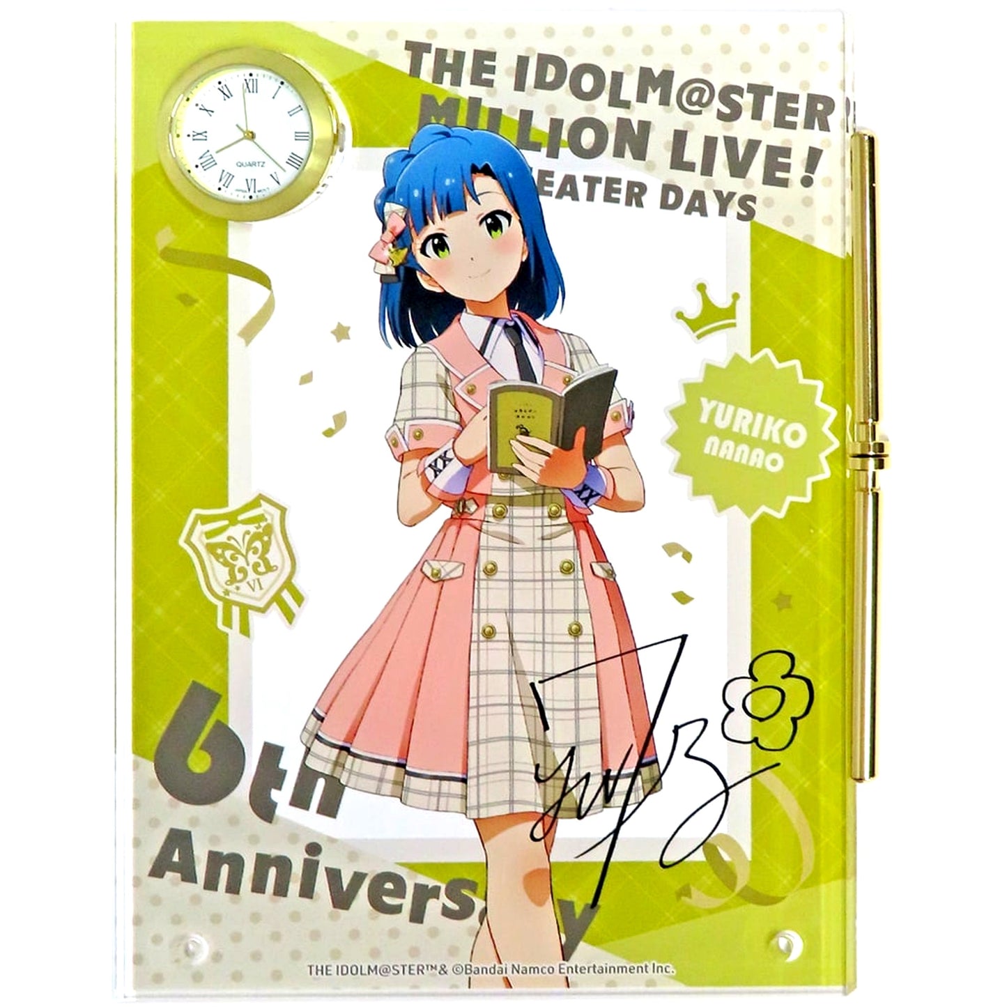 Yuriko Nanao The Idolmaster Million Live! Theater Days Acrylic Art with Clock Future Signature ver. [USED]