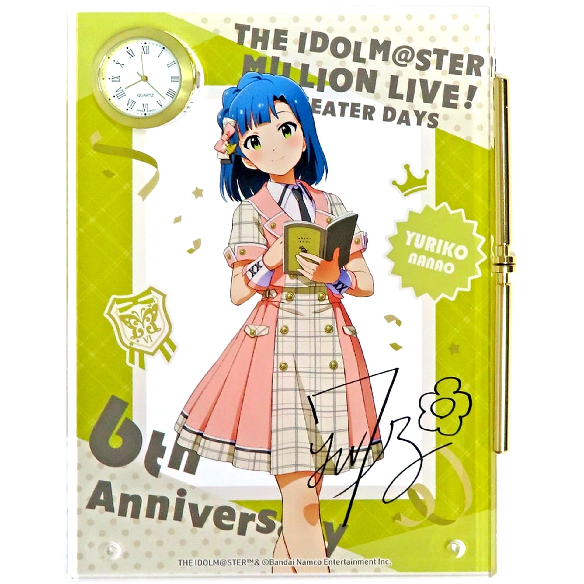 Yuriko Nanao The Idolmaster Million Live! Theater Days Acrylic Art with Clock Future Signature ver. [USED]