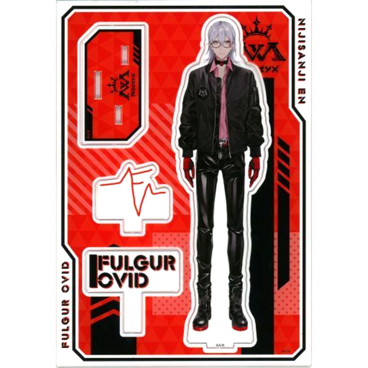 Fulgur Ovid Noctyx Virtual YouTuber Nijisanji Acrylic Stand NIJISANJI EN Noctyx New Outfit Goods [USED]