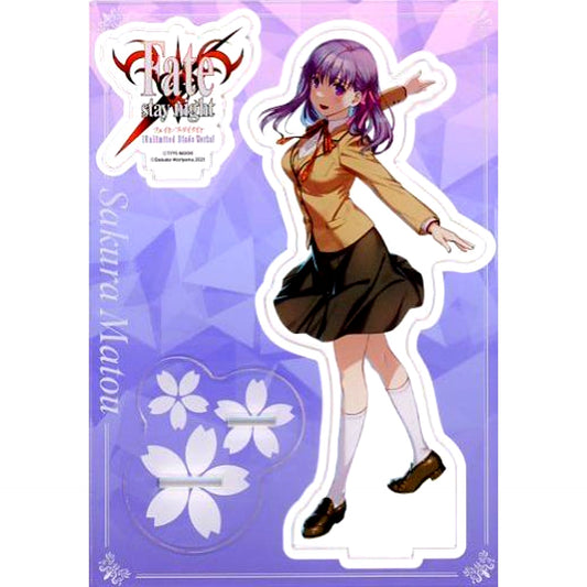 Sakura Matou Acrylic Stand Figure Bonus for Comic Fate/stay night Unlimited Blade Works Vol. 3 Melonbooks Limited Edition [USED]
