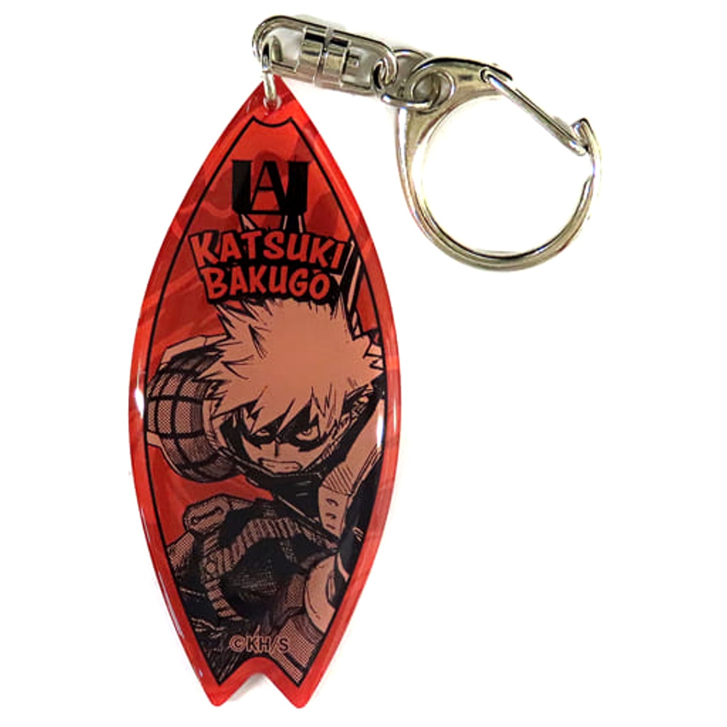 My Hero Academia Katsuki Bakugo Surfboard Style Acrylic Keychain Jump Shop Summer Jump Collection 2023 Limited Keychains [USED]
