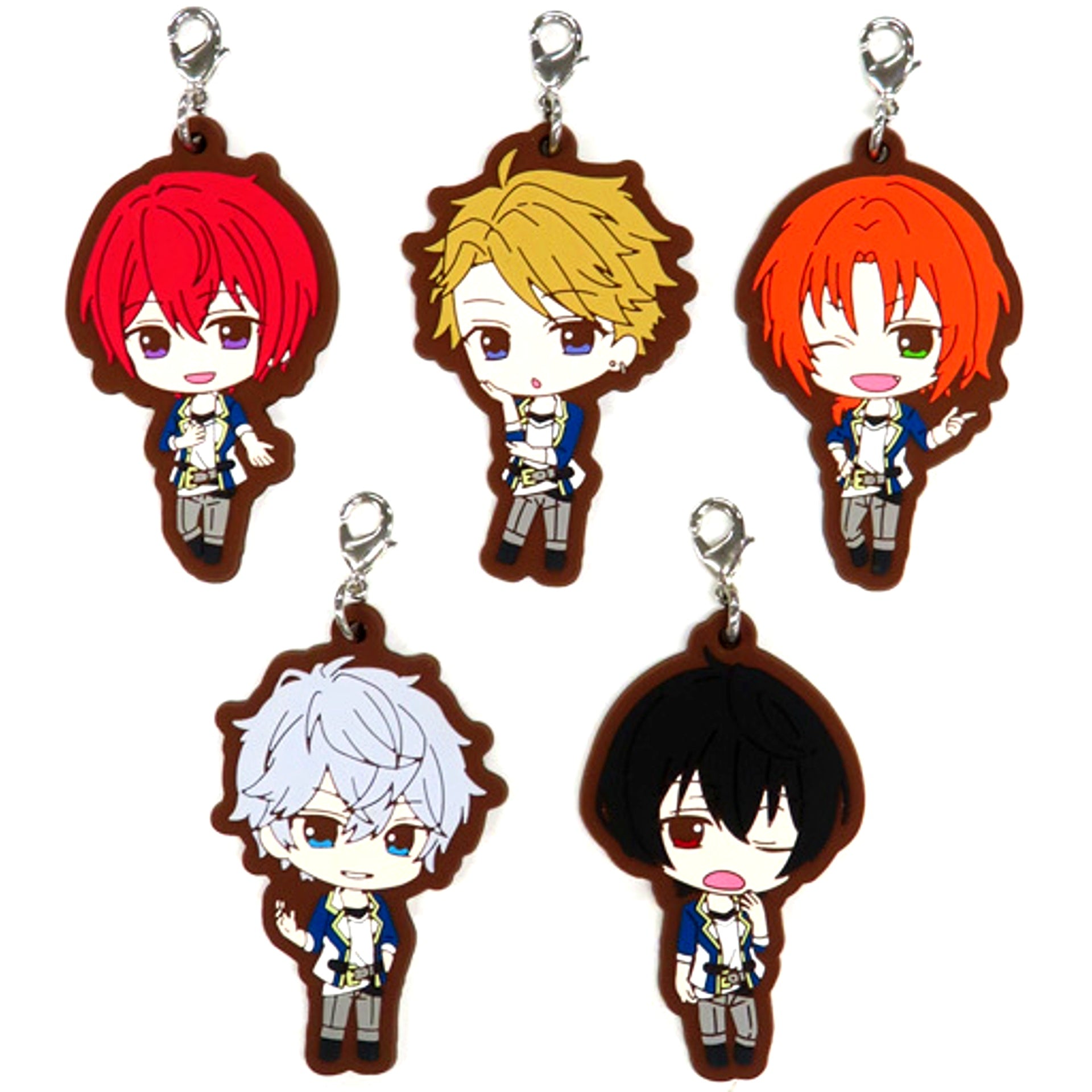 Set of 5 Knights Ensemble Stars! Rubber Strap Lawson Loppi HMV Ltd [USED]