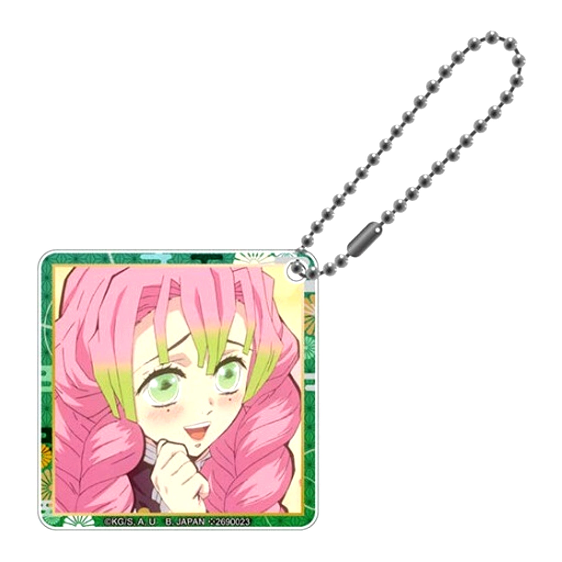 Mitsuri Kanroji Tanjiro Kamado Unwavering Resolve Arc Capsule Square Famous Scene Acrylic Charm Demon Slayer Kimetsu no Yaiba [USED]