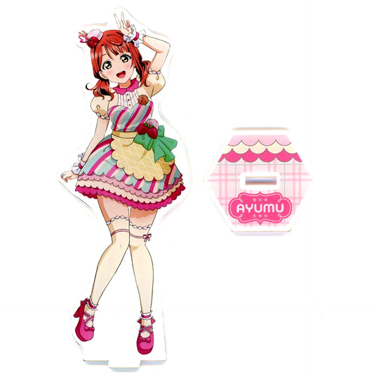 Ayumu Uehara Big Acrylic Stand Nijigaku Let's Niji Parfait! GiGO Collabo Cafe Love Live! Nijigasaki High School Idol Club [USED]
