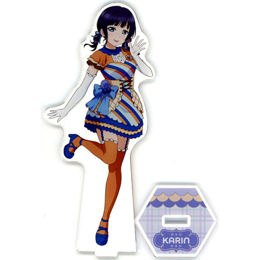 Karin Asaka Big Acrylic Stand Nijigaku Let's Niji Parfait! GiGO Collabo Cafe Love Live! Nijigasaki High School Idol Club Let's Niji Parfait! [USED]