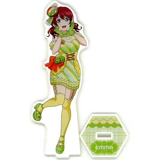 Emma Verde Big Acrylic Stand Nijigaku Lets Niji Parfait! GiGO Collab Cafe Love Live! Nijigasaki High School Idol Club Lets Niji Parfait! [USED]