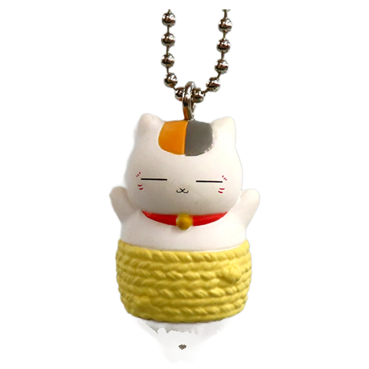 Haramaki & Nyanko-sensei Natsume's Book of Friends Nukunuku Nyanko-sensei Keychain [USED]