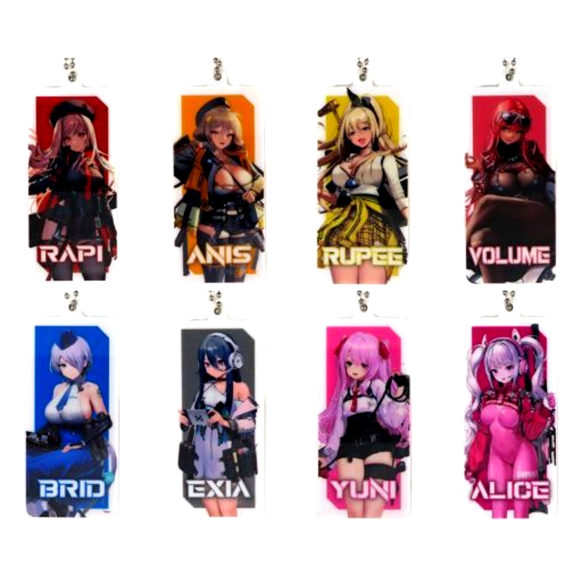 Set of 8 Goddess of Victory: NIKKE Double-sided Acrylic Keychain [USED]