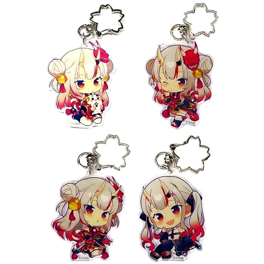 Set of 4 Nakiri Ayame hololive Random Acrylic Keychain Birthday Anniversary 2022 [USED]