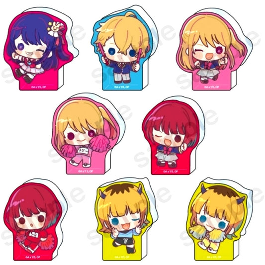 Set of 8 Oshi No Ko Trading Chiafure Acrylic Block [USED]