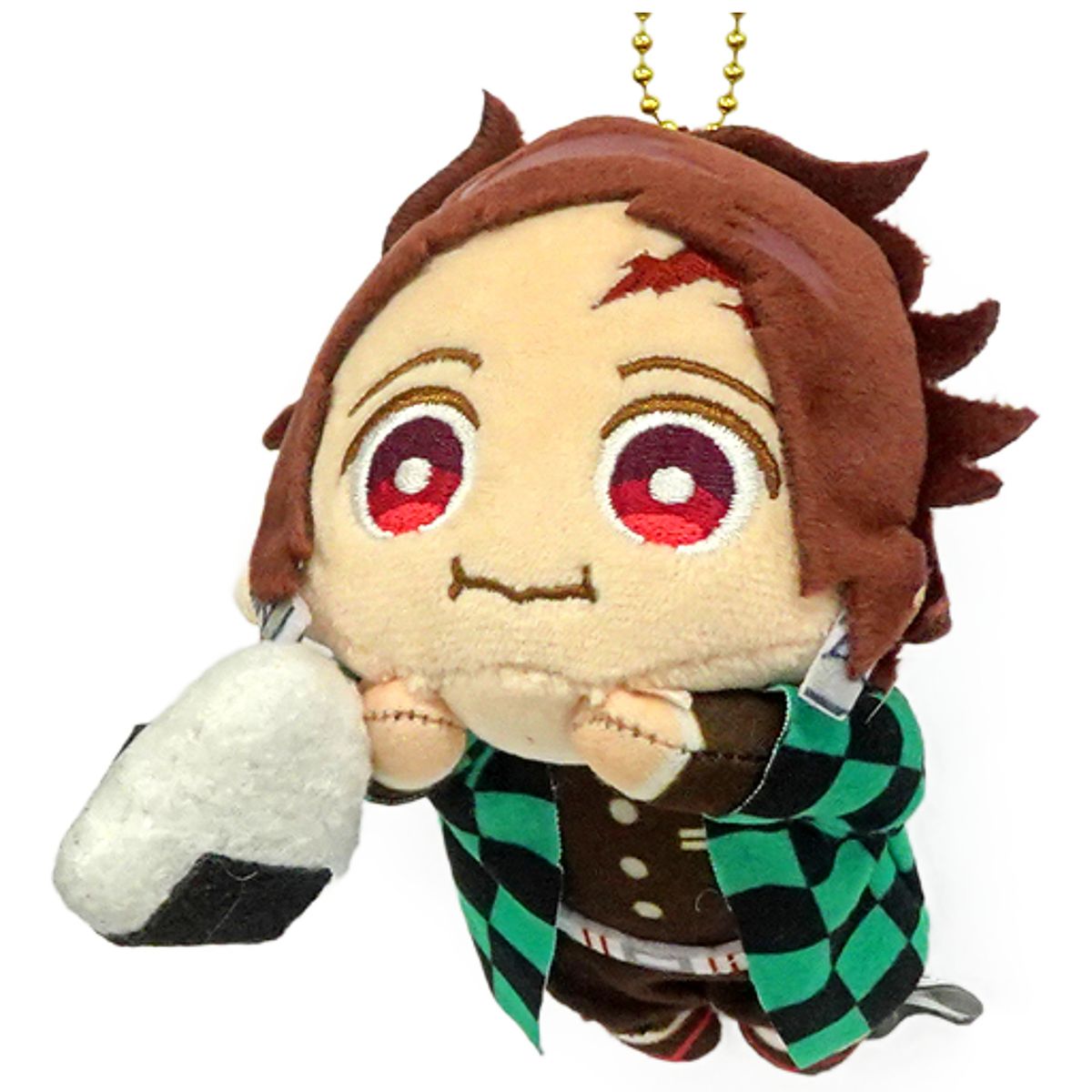 Tanjiro Kamado Rice Ball Demon Slayer: Kimetsu no Yaiba Buruburuzu Plush Mascot 4 Plush Toys [USED]
