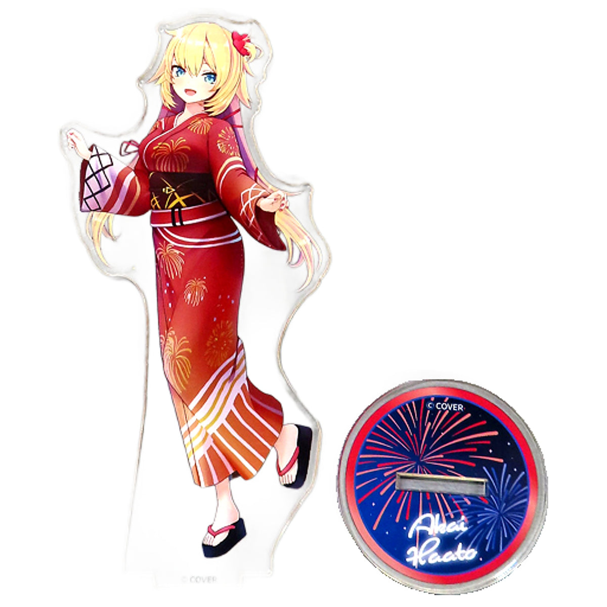 VTuber Hololive Haato Akai 3D Acrylic Stand Smiley Harmony Ver. Hololive Summer 2023 Exclusive Acrylic Stands [USED]