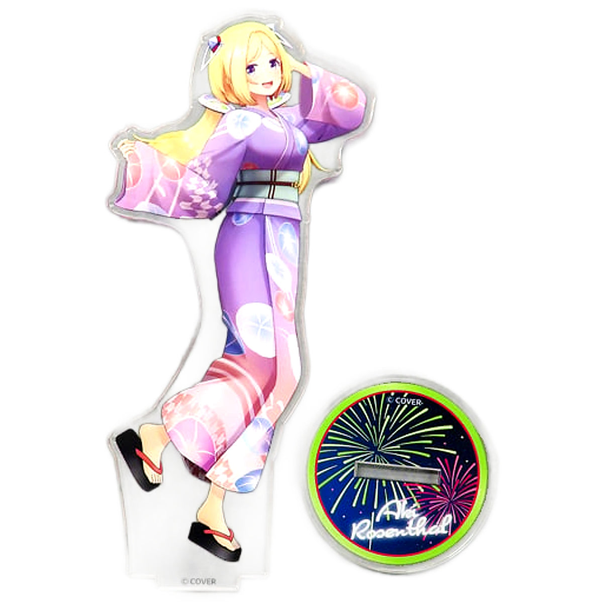 VTuber Hololive Aki Rosenthal 3D Acrylic Stand Smiley Harmony Ver. Hololive Summer 2023 Exclusive Acrylic Stands [USED]