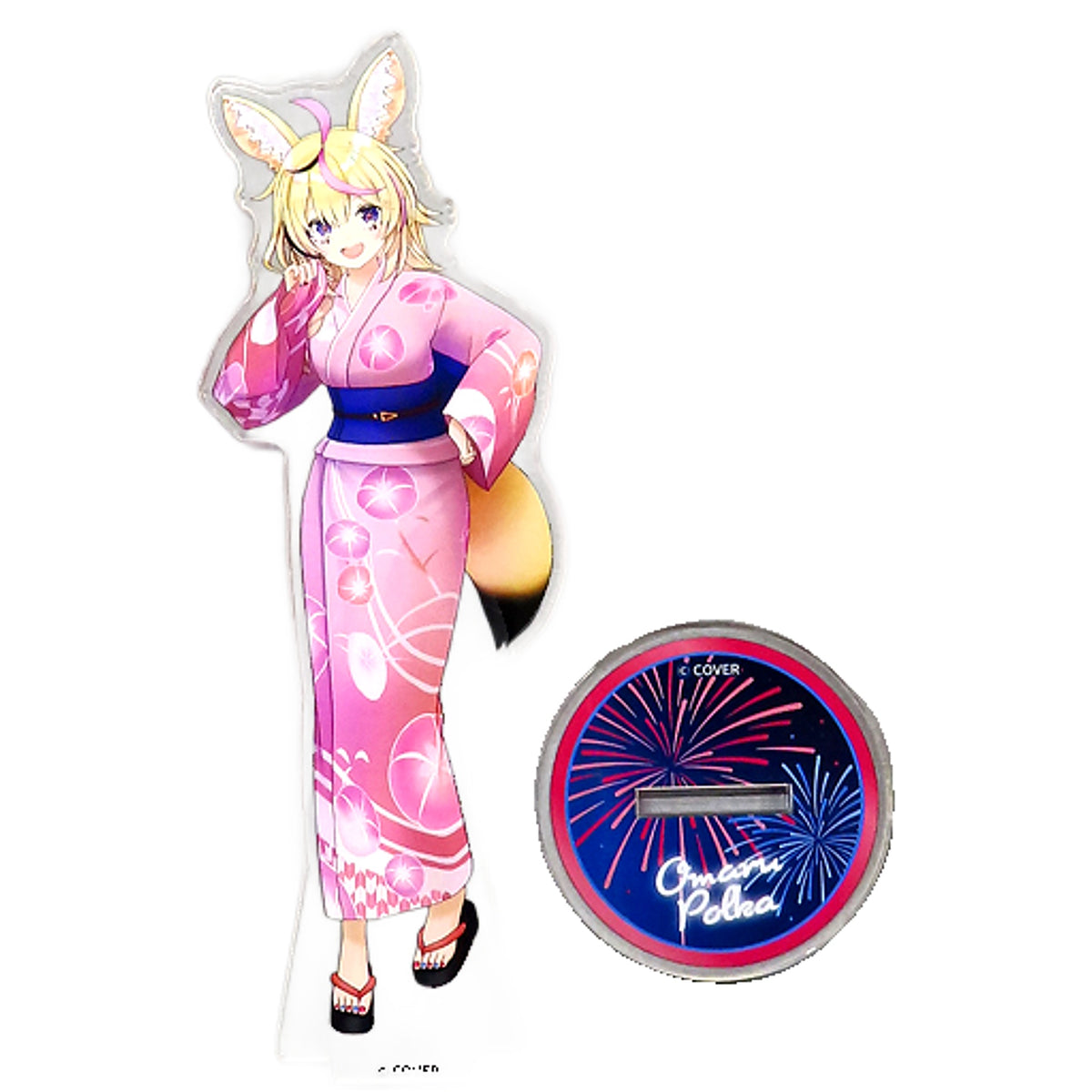 VTuber Hololive Polka Omaru 3D Acrylic Stand Smiley Harmony Ver. Hololive Summer 2023 Exclusive Acrylic Stands [USED]