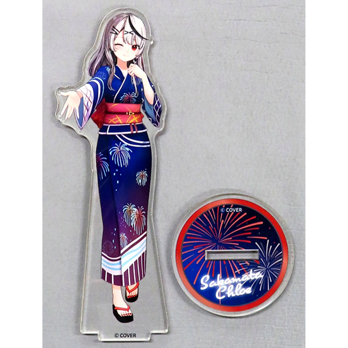Sakamata Chloe Smiley Harmony Ver. VTuber Hololive 3D Acrylic Stand Hololive Summer 2023 [USED]