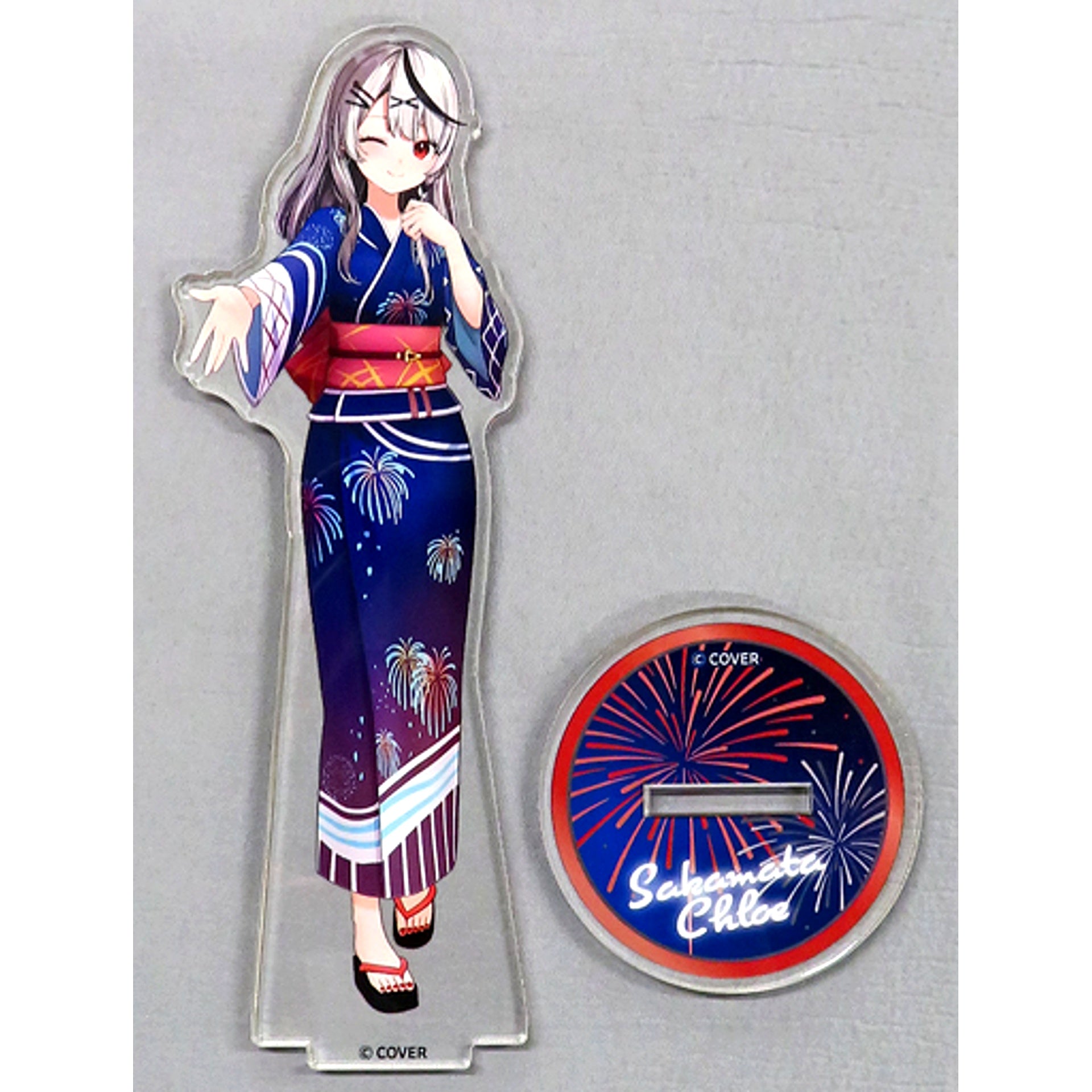 Sakamata Chloe Smiley Harmony Ver. VTuber Hololive 3D Acrylic Stand Hololive Summer 2023 [USED]