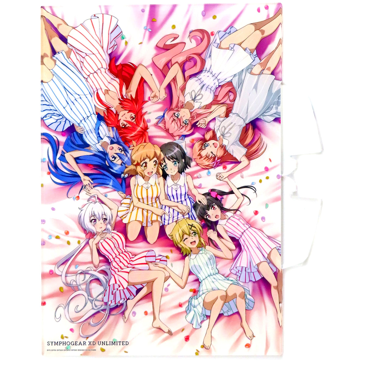All Characters A-1 Prize Senki Zessho Symphogear XD UNLIMITED 6th Anniversary Gema Kuji A3 Acrylic Art [USED]