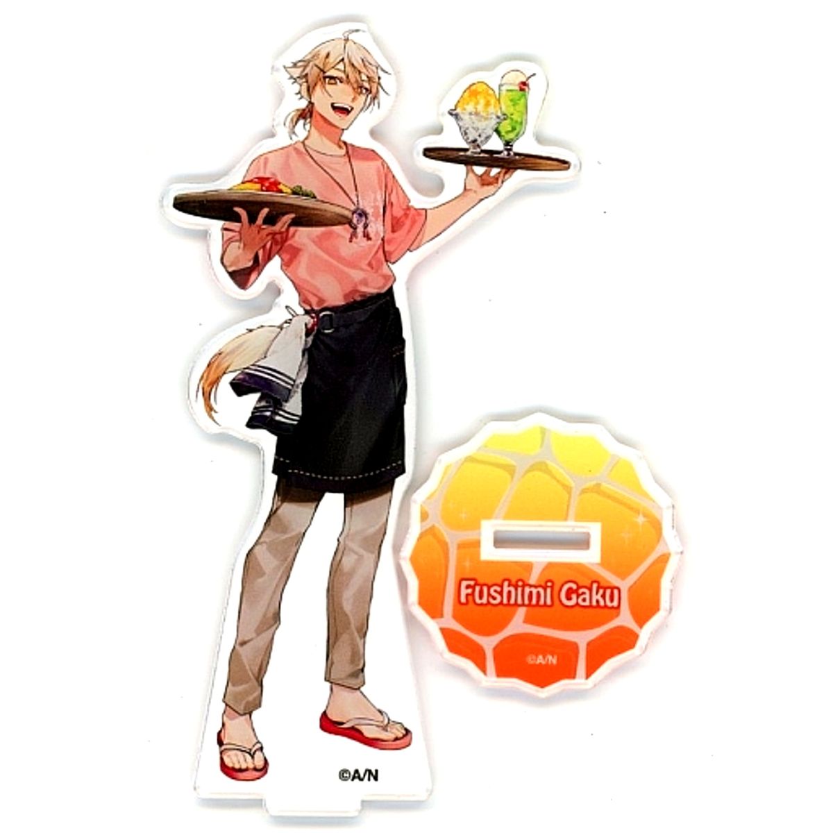 Fushimi Gaku Virtual YouTuber Nijisanji Life Size Acrylic Stand NIJISANJI CAFE in SWEETS PARADISE Vol. 7 Enoshima Store Beach House [USED]
