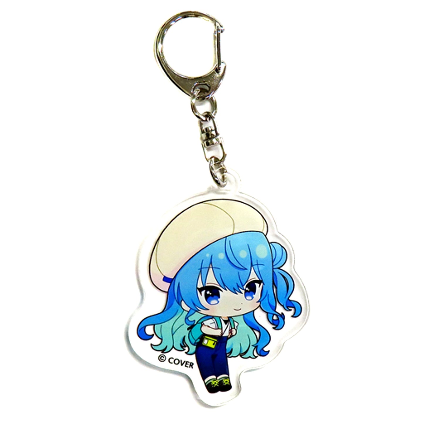 Hoshimachi Suisei hololive Shiranui Kensetsu x 7-Eleven Trading Acrylic Keychain Closed Mouth [USED]