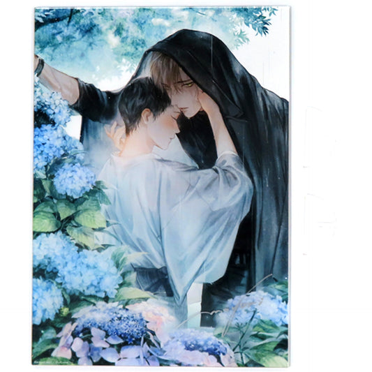 Chinatsu Sakaki & Kasumi Mien Autographed Acrylic Plate Kimi no Yoru ni Fureru [USED]