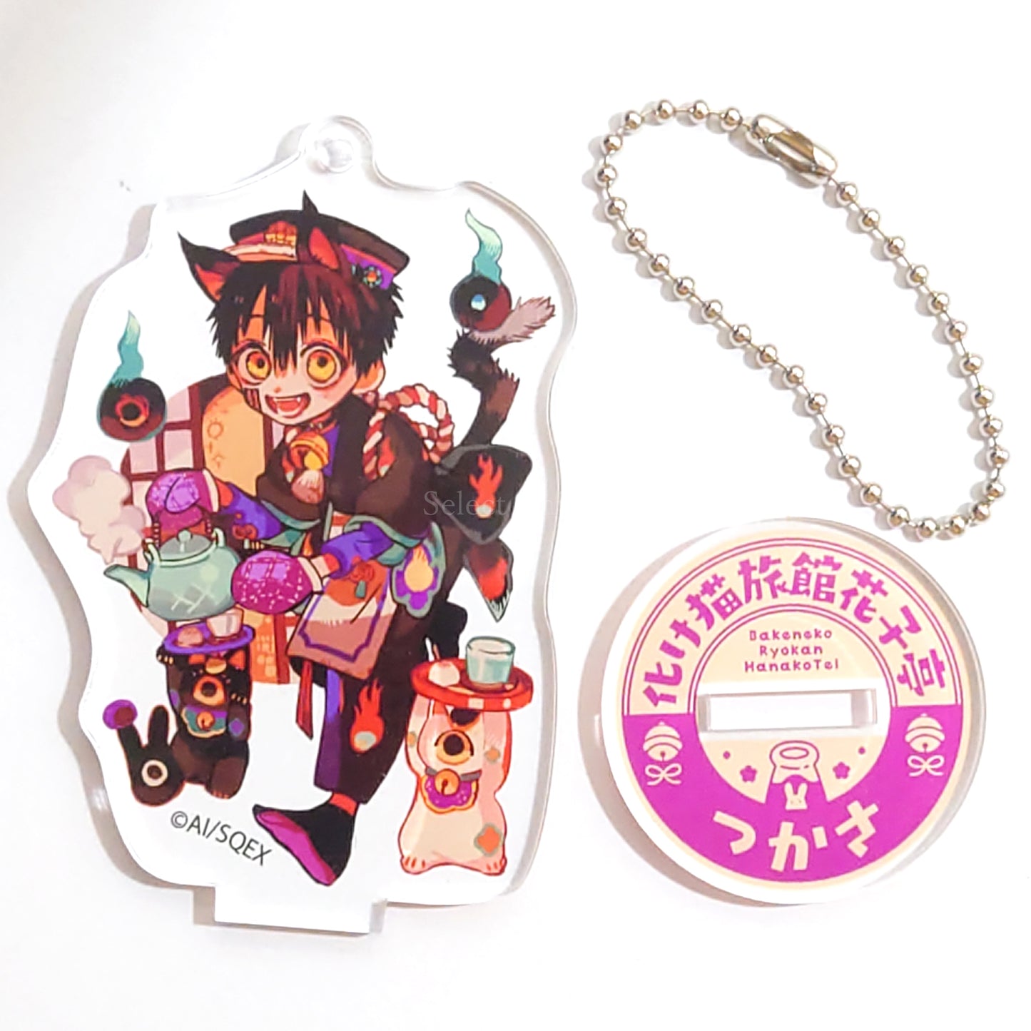 Toilet Bound Hanako kun Tsukasa Trading Acrylic Stand Keychain Cafe Bakeneko Ryokan Hanakotei Limited Keychains [USED]