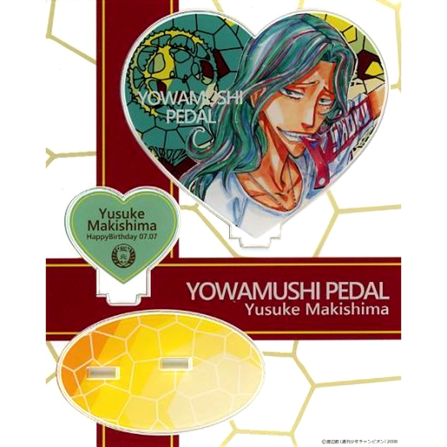 Yusuke Makishima Stained Glass Style Birthday Acrylic Stand Yowamushi Pedal [USED]