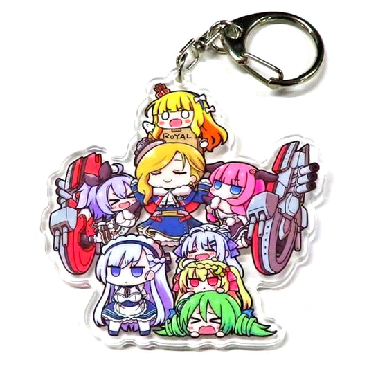 Royal Union Keychain Bundle Bonus for Azur Lane 5th Anniv Illustration Book [USED]