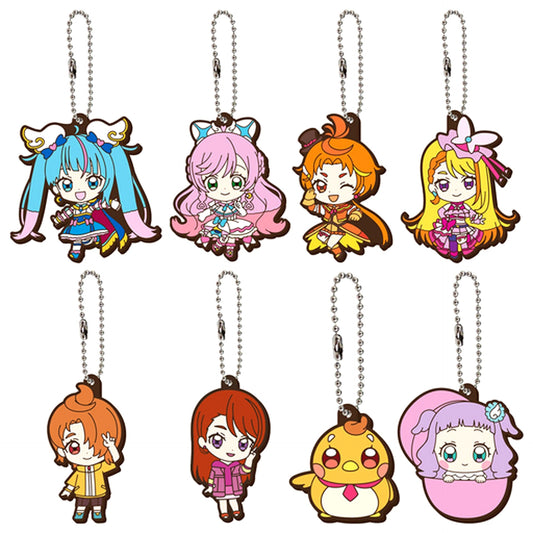 Set of 8 Hirogaru Sky! PreCure Capsule Rubber Mascot 2 [USED]